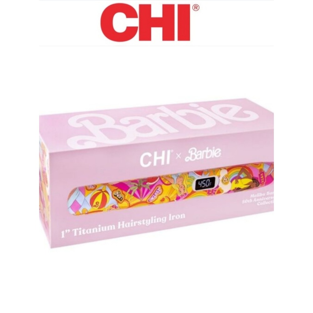 CHI X Barbie 50th Anniversary Limited Edition 1" Titanium  Hairstyling Iron